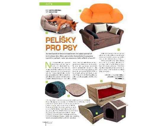 PELÍŠKY PRO PSY značky SKYWANDER v časopisu Chatař Chalupář 4/2015